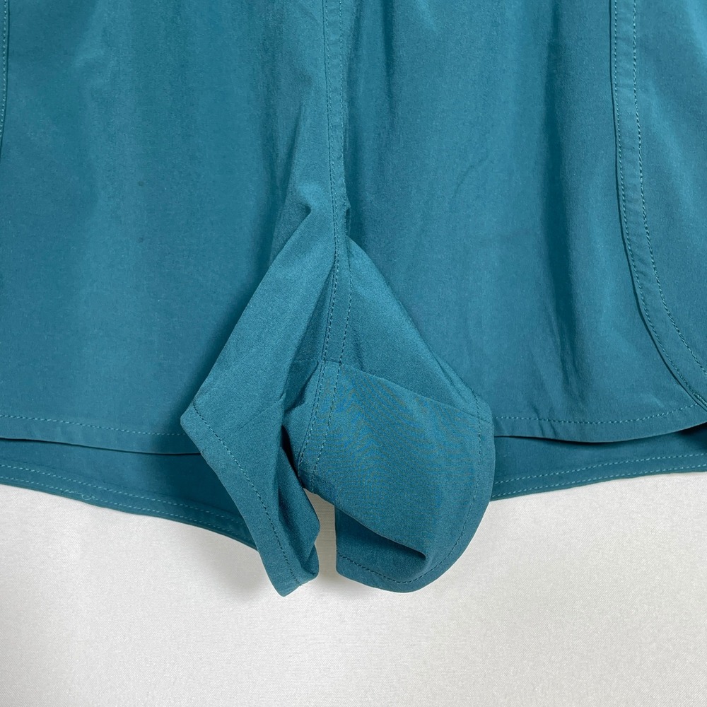 Kuhl Freeflex Teal Hiking Elastic Waist Outdoor Lightweight Shorts Women's LARGE - Picture 3 of 10